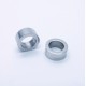 1x Edelstahl Perle 9x4mm Loch 6mm Donut silber Spacer Metallperle - Edelstahl Schmuckzubehör