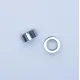 1x Edelstahl Perle 9x4mm Loch 6mm Donut silber Spacer Metallperle - Edelstahl Schmuckzubehör - Leisure-Beads DIY