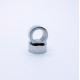 1x Edelstahl Perle 9x4mm Loch 6mm Donut silber Spacer Metallperle - Edelstahl Schmuckzubehör