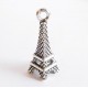 1x silber Eiffelturm Anhänger 20x8mm Paris EM 2016 Anhänger silber Schmuckanhänger - Schmuckzubehör