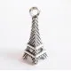 1x silber Eiffelturm Anhänger 20x8mm Paris EM 2016 Anhänger silber Schmuckanhänger - Schmuckzubehör - Leisure-Beads DIY