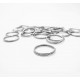 500x Spaltring 12mm rund silber kleiner Schlüsselring - Schmuckzubehör Spaltring