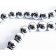 1 Strang silber Hämatitperle 8mm runde glatte Perlen aus Hämatit - Hämatit Schmuckzubehör