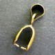 2x bronze Collierschlaufe 12x5mm bronze Anhängerhaken Steigbügelform - bronze Schmuckzubehör