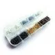Ca. 600x Biegeringe 6mm rund im farbig sortierten Mix in Box - Schmuckzubehör Set - Leisure-Beads DIY