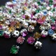 Ca. 500 gefasste Strasssteine 5x5mm bunte Klebsteine - Bastelbedarf