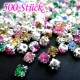  500 gefasste Strasssteine 5x5mm bunte Klebsteine - Bastelbedarf