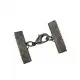 1x 20mm Bandklemme gunmetal Verschluss mit Karabiner gunmetal Schmuckzubehör - Leisure-Beads DIY