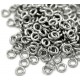 50x Edelstahl Biegering 5mm Stärke 1,2mm runder silber Biegering - Schmuckzubehör Biegering