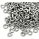 50x Edelstahl Biegering 5mm Stärke 1,2mm runder silber Biegering - Schmuckzubehör Biegering - Leisure-Beads DIY