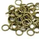 10x bronze Biegering 10mm x 1,5mm rund bronze Binderinge - bronze Schmucktzubehör - Leisure-Beads DIY