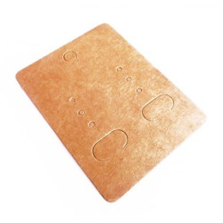 Leisure-Beads - 20 natur braune Schmuck Karten 65x50mm Papier ohne Schrift Schmuck Display Ohrringe - Schmuckzubehör