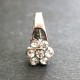 1x silber Strass Collierschlaufe 10mm Anhängerhaken mit Strass - Schmuckzubehör