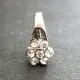 1x silber Strass Collierschlaufe 10mm Anhängerhaken mit Strass - Schmuckzubehör - Leisure-Beads DIY
