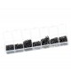 Ca. 1500x gunmetal Biegeringe 3-8mm in Box - Schmuckzubehör Set