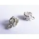 2x versilberter Kettenverbinder 12x6mm Tube Lederband Großloch Kettenverteiler platinfarben - Schmuckzubehör - Leisure-Beads DIY