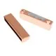 1x rose goldfarben Magnet Verschluss 38x19x7mm rose goldfarben Einklebverschluss - rose goldfarben Schmuckzubehör - Leisure-Beads DIY