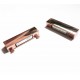 1x rose goldfarben Magnet Verschluss 38x19x7mm rose goldfarben Einklebverschluss - rose goldfarben Schmuckzubehör