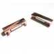 1x rose goldfarben Magnet Verschluss 38x19x7mm rose goldfarben Einklebverschluss - rose goldfarben Schmuckzubehör - Leisure-Beads DIY