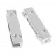 1x silber Magnetverschluss 39x18x7mm Innen 39x3mm silber Einklebverschluss - Schmuckzubehör Schmuckverschluss