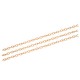 1m rosegoldfarbene Kette 3x4,6x0,8mm Aluminium Gliederkette rosegoldfarben Schmuckkette - Schmuckzubehör