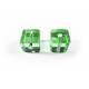 Hellgrüne Kristallglasperlen Crystal Würfel 8 x 8 mm