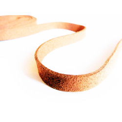Leisure-Beads - 1m braunes Kunstlederband 10mm x 1mm braunes Schmuckband in Wildlederoptik für Armbänder - Schmuckzubehör Lederband