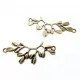 1x Kettenverbinder 38x16x2mm bronze Zweig mit Blättern Kettenverteiler - bronze Schmuckzubehör - Leisure-Beads DIY