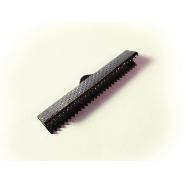 10x gunmetal Bandklemme 30mm Bandverbinder - Schmuckzubehör - Leisure-Beads DIY