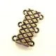 1x bronze Magnetverschluss 21x14x6mm für 3 Stränge - bronze Schmuckzubehör Magnetverschluss - Leisure-Beads DIY