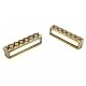 1x bronze Magnetverschluss 21x14x6mm für 3 Stränge - bronze Schmuckzubehör Magnetverschluss