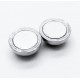 1x silber Kugel Magnet Verschluss 13x12mm Innen 5mm Verschluss zum Einkleben - silber Schmuckzubehör