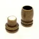 1x bronze Magnetverschluss 17x9mm Innen 5mm bronze Einklebverschluss - bronze Schmuckzubehör - Leisure-Beads DIY