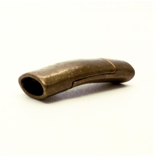 1x bronzefarben Magnetverschluss Innen 7x3mm 26x9x5mm Einklebverschluss - Schmuckzubehör - Leisure-Beads DIY