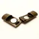 1x bronze Magnetverschluss 26x9x5mm Innen 7x3mm bronze Einklebverschluss - bronze Schmuckzubehör - Leisure-Beads DIY