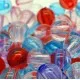 Ca. 50 bunte Acryl Perlen 10mm transparent Kugelform Perlenmix - Acryl Schmuckzubehör - Leisure-Beads DIY