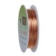 Rosegoldfarben Kupferdraht 0,8mm Schmuckdraht auf ca. 3,3m Rolle - Schmuckzubehör