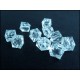 10x transparent farblos Acryl Würfel Perlen 8 mm