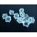 10x transparent farblos Acryl Würfel Perlen 8mm - Schmuckzubehör Acrylperlen