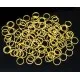 Ggoldfarbene Spaltringe 8mm rund Doppelringe - Schmuckzubehör Spaltring - Leisure-Beads DIY