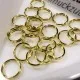 20x Spaltringe 7mm rund goldfarben Doppelringe - Schmuckzubehör Spaltring - Leisure-Beads DIY