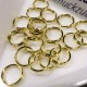 20x goldfarbener Spaltringe 7mm rund Doppelringe - Schmuckzubehör Spaltring