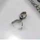 1x Edelstahl Collierschlaufe 13x6,5mm silber Anhängerhaken silberfarben - Schmuckzubehör Collierschlaufe - Leisure-Beads DIY
