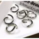 10x Edelstahl Biegering 9mm Stärke 1,2mm runder silber Biegering - Schmuckzubehör Biegering - Leisure-Beads DIY