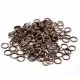 10x kupfer Spaltring 8mm rund kupfer Doppelring kleiner Schlüsselring - kupfer Schmuckzubehör - Leisure-Beads DIY