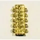 1x 5-Strang Magnetverschluss 19x36x7mm Schmuckverschluss - Schmuckzubehör Magnetverschluss - Leisure-Beads DIY