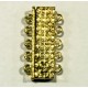 1x 5-Strang Magnetverschluss 19x36x7mm Schmuckverschluss - Schmuckzubehör Magnetverschluss