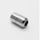 1x silber Magnet Verschluss 16x9mm Innen 5mm Verschluss zum Einkleben - silber Schmuckzubehör