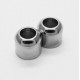 1x silber Magnet Verschluss 16x9mm Innen 5mm Verschluss zum Einkleben - silber Schmuckzubehör