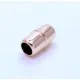 1x rosegoldfarben Acryl Magnetverschluss 16x9mm innen 6mm Verschluss zum Einkleben Zylinder - rosegoldfarben Schmuckzubehör - Leisure-Beads DIY